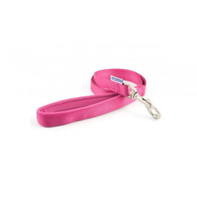 Ancol Viva Nylon Padded Snap Lead Pink 25mm X1m